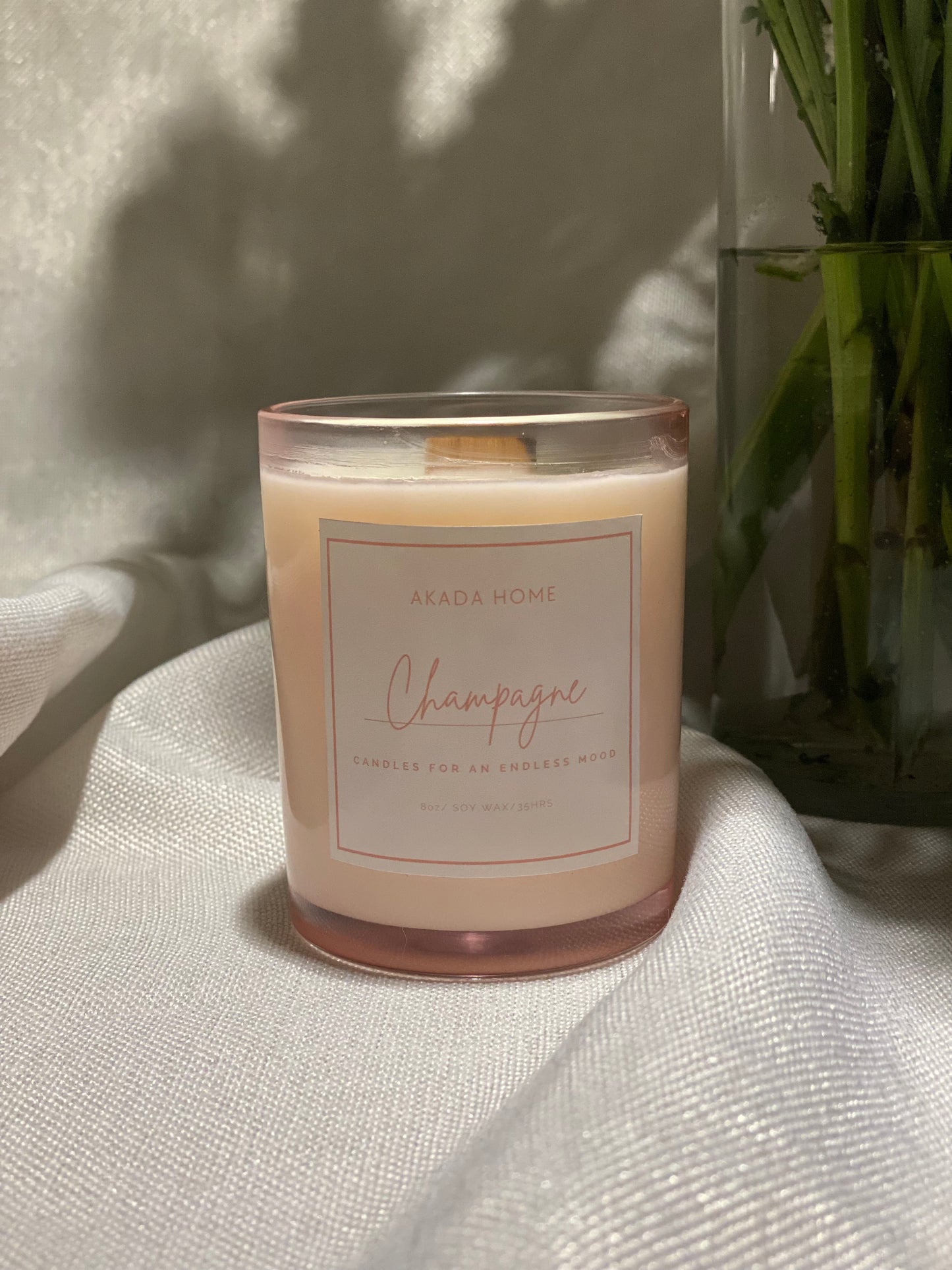 Champagne Home Candle